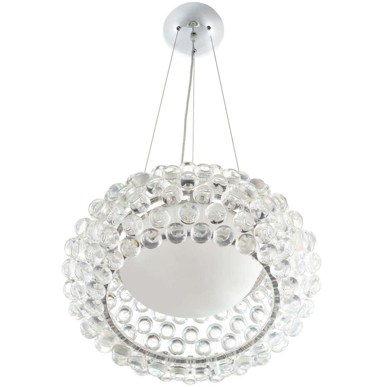 Halo 20 Pendant Chandelier, Plastic, Clear 13859