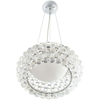Halo 20 Pendant Chandelier, Plastic, Clear 13859