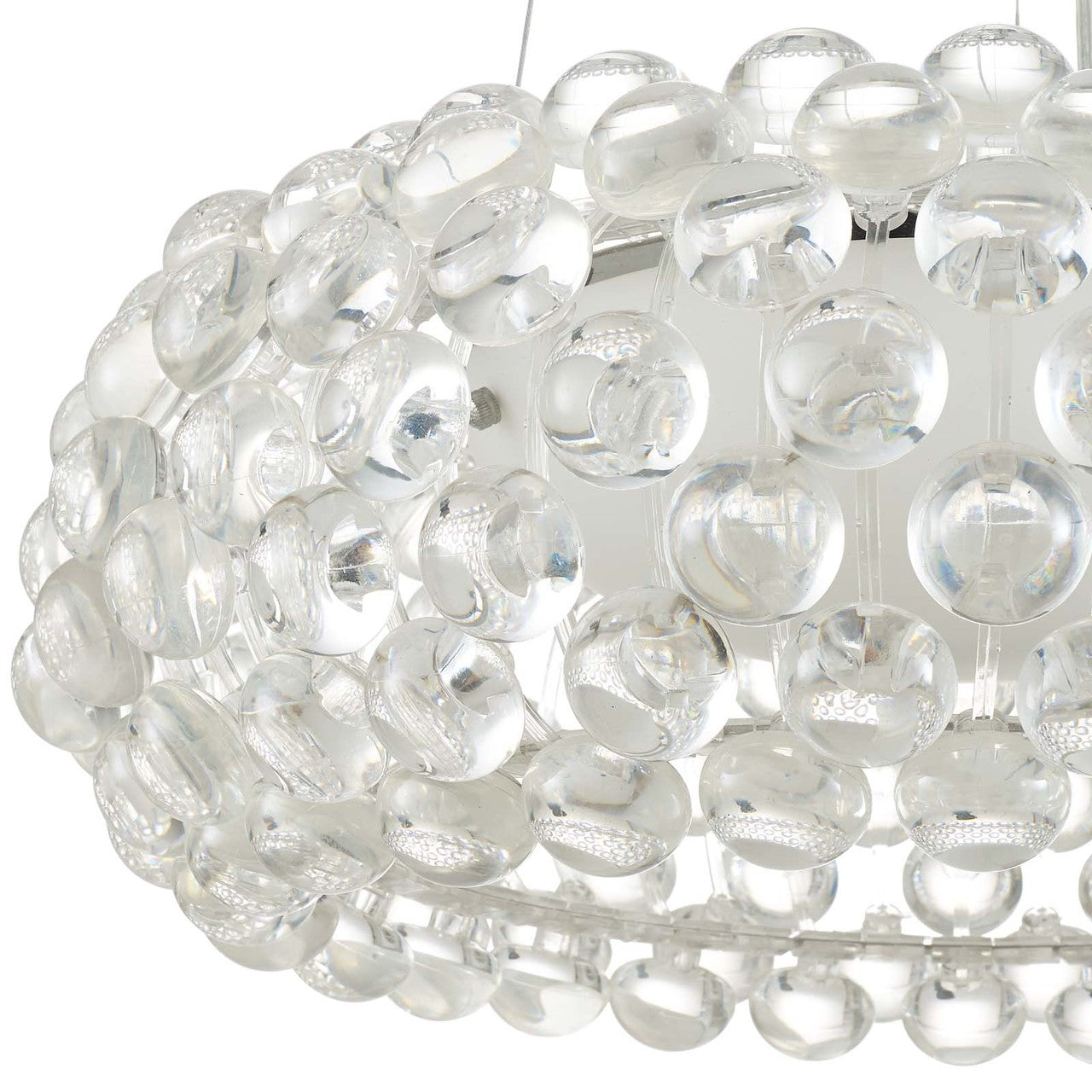 Halo 20 Pendant Chandelier, Plastic, Clear 13859