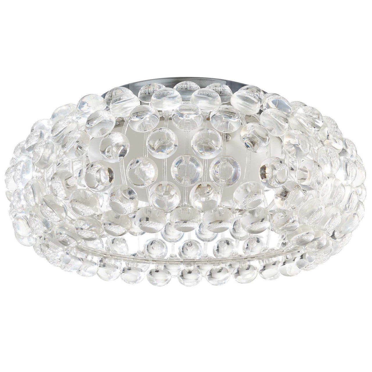Halo 19" Acrylic Ceiling Fixture, Plastic, Clear 13860