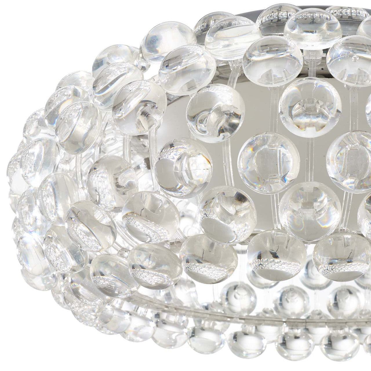 Halo 19" Acrylic Ceiling Fixture, Plastic, Clear 13860