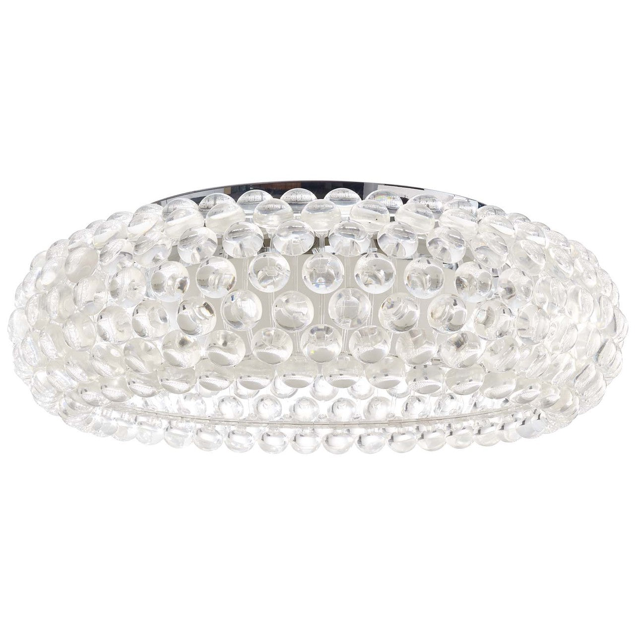 Halo 25" Acrylic Ceiling Fixture, Plastic, Clear 13863