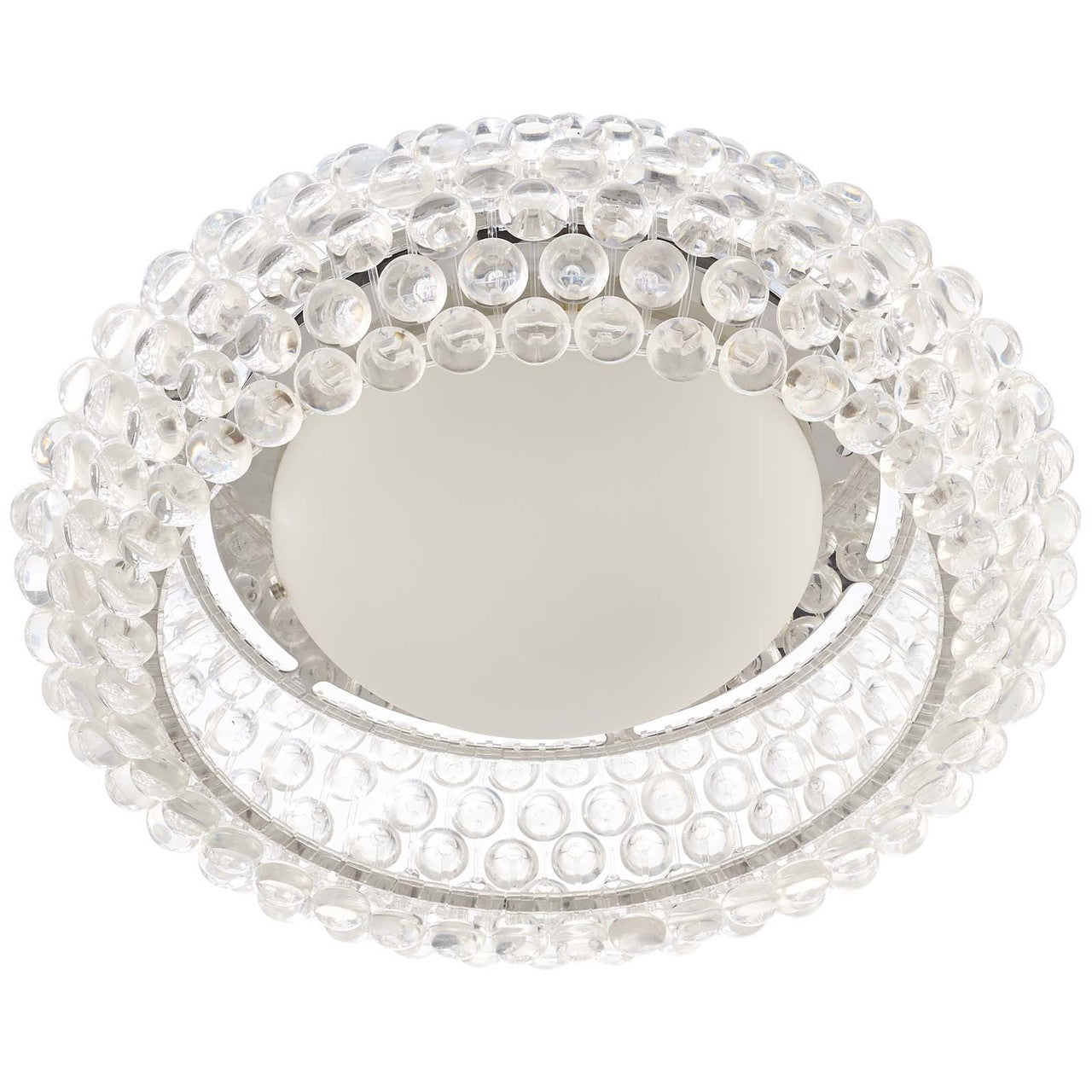 Halo 25" Acrylic Ceiling Fixture, Plastic, Clear 13863