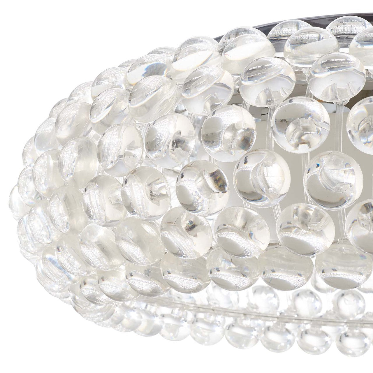 Halo 25" Acrylic Ceiling Fixture, Plastic, Clear 13863
