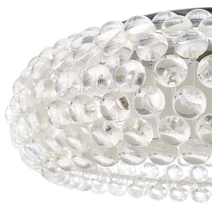 Halo 25" Acrylic Ceiling Fixture, Plastic, Clear 13863