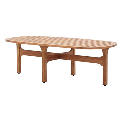 Saratoga Outdoor Patio Premium Grade A Teak Wood Oval Coffee Table, Wood, Natural 15286