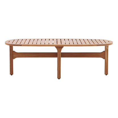 Saratoga Outdoor Patio Premium Grade A Teak Wood Oval Coffee Table, Wood, Natural 15286