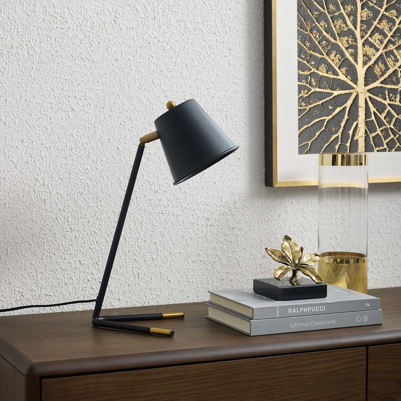 Determine Table Lamp, Metal Steel, Black 15680