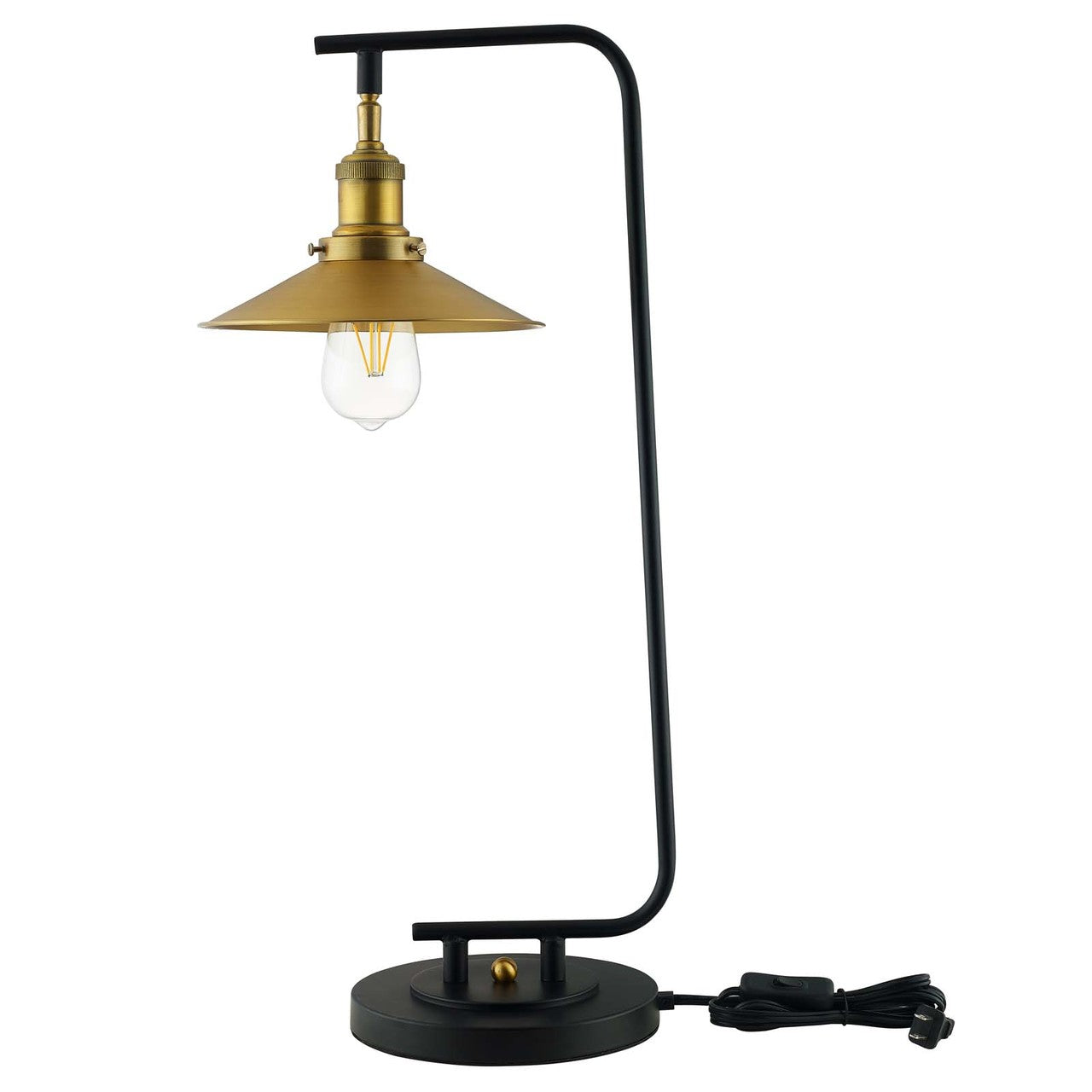 Amenity Table Lamp, Metal Steel, Black Gold 15681