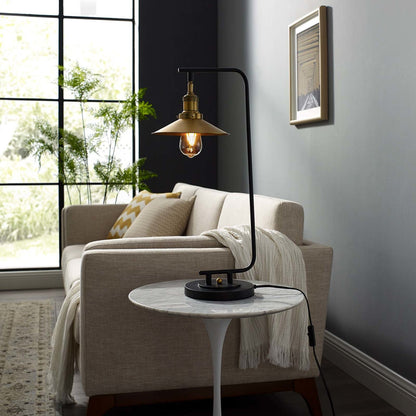 Amenity Table Lamp, Metal Steel, Black Gold 15681