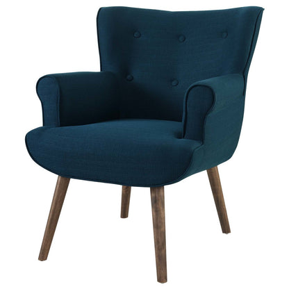 Cloud Upholstered Armchair, Fabric, Navy Blue 13883