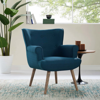 Cloud Upholstered Armchair, Fabric, Navy Blue 13883