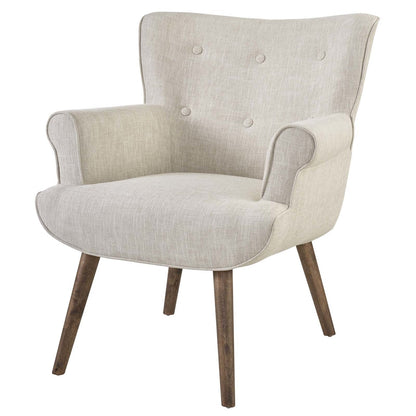 Cloud Upholstered Armchair, Fabric, Beige 13884