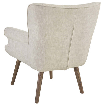 Cloud Upholstered Armchair, Fabric, Beige 13884