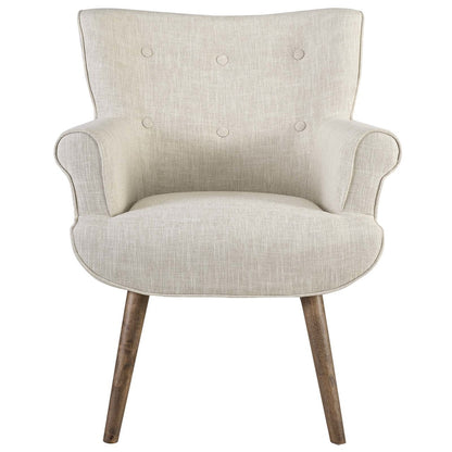 Cloud Upholstered Armchair, Fabric, Beige 13884