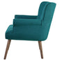 Cloud Upholstered Armchair, Fabric, Aqua Blue 13886