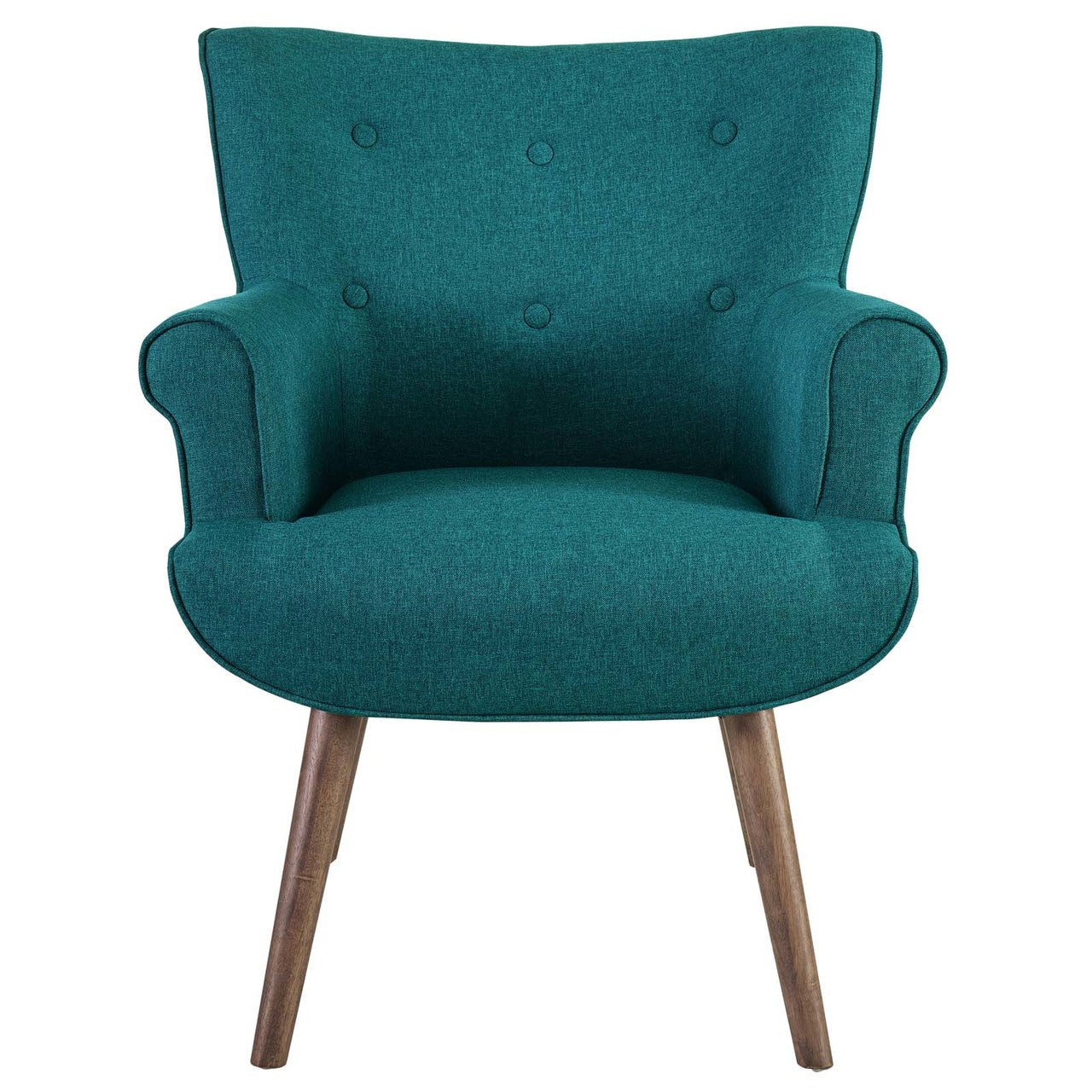 Cloud Upholstered Armchair, Fabric, Aqua Blue 13886