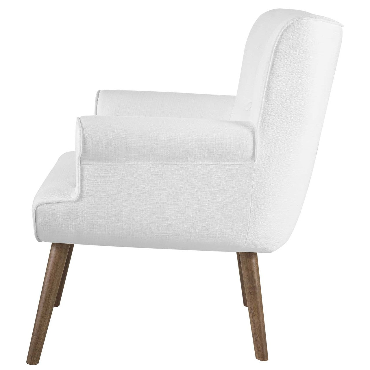 Cloud Upholstered Armchair, Fabric, White 13887