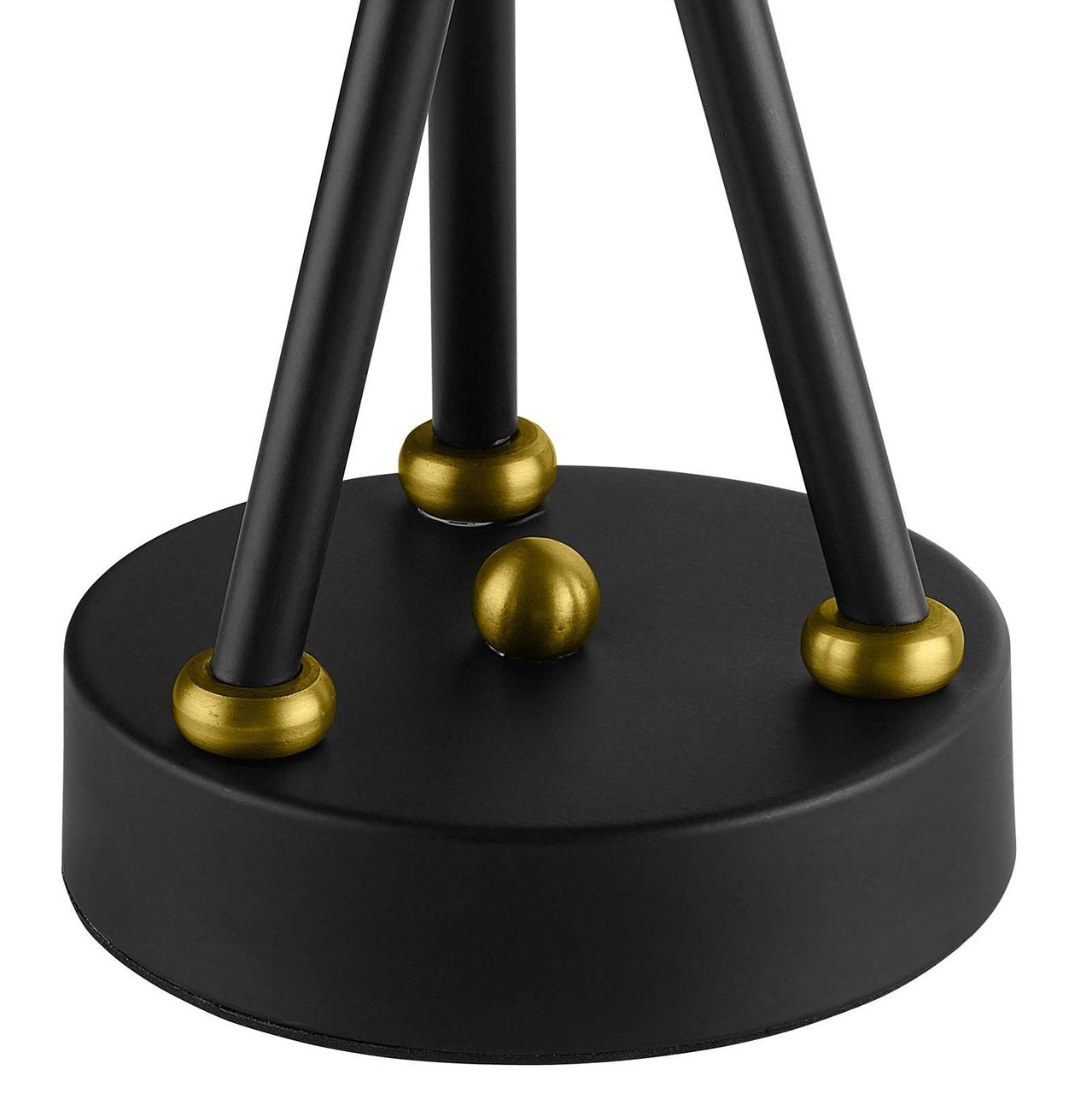 Bedeck Brass Metal Table Lamp, Metal Steel, Black 13888