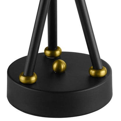 Bedeck Brass Metal Table Lamp, Metal Steel, Black 13888