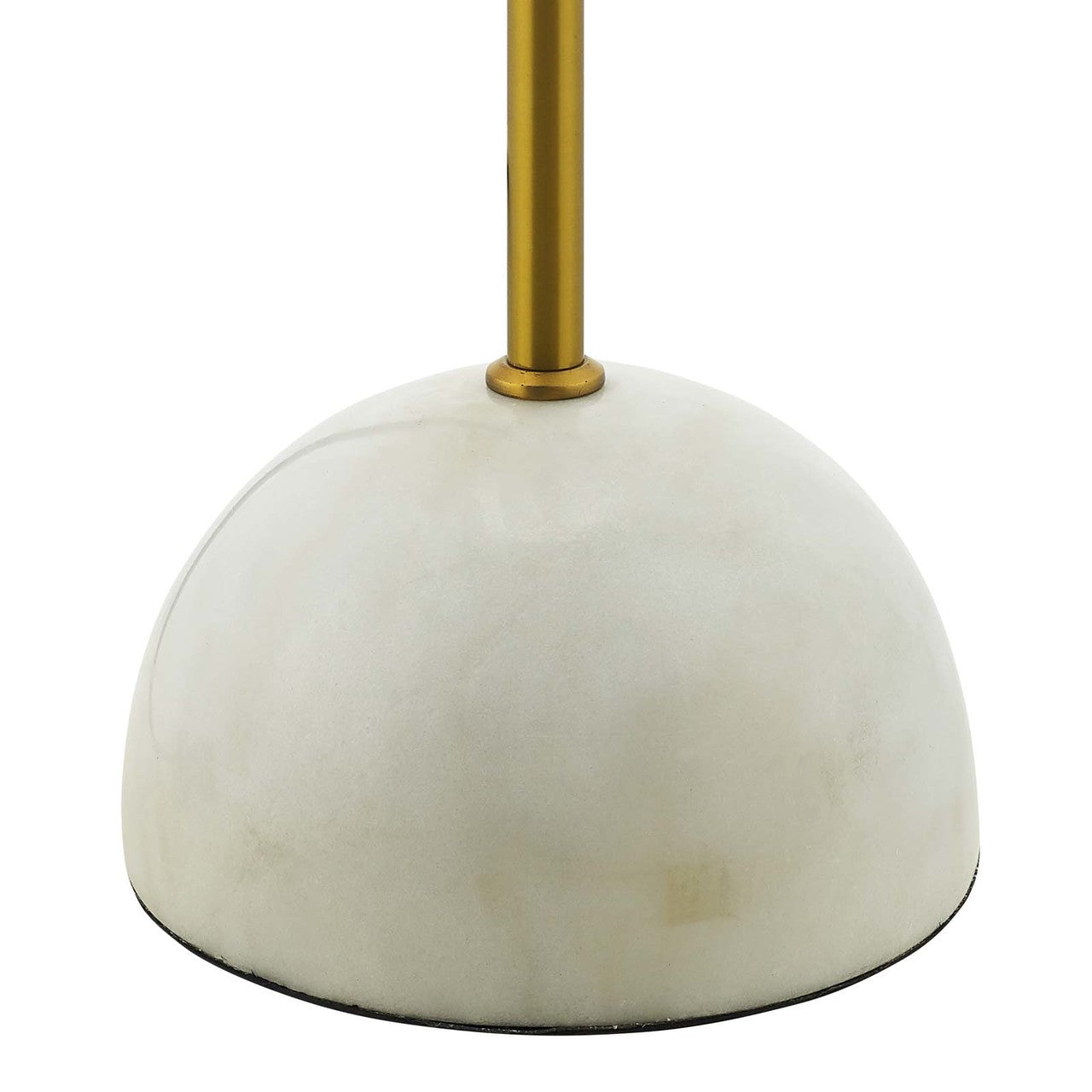 Convey Bronze and White Marble Floor Lamp, Metal Steel, Black Gold 15684