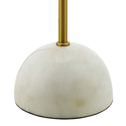 Convey Bronze and White Marble Floor Lamp, Metal Steel, Black Gold 15684