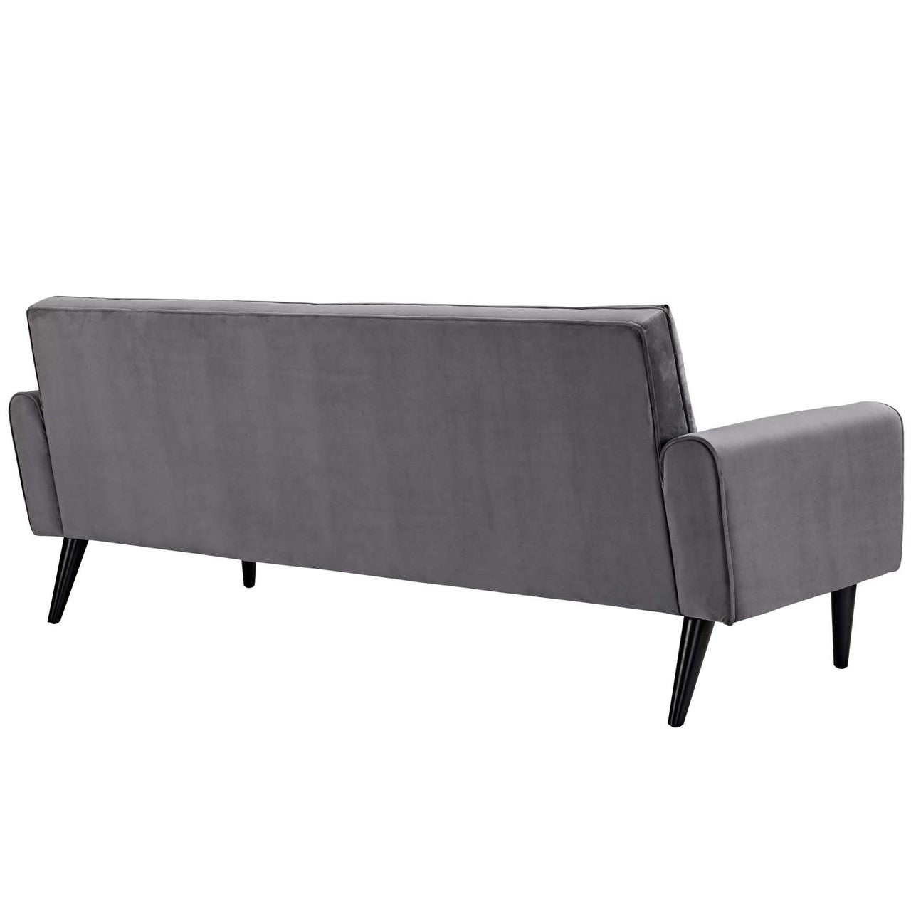 Delve Living Room Set Velvet Set of 2, Velvet Fabric, Grey Gray 13932