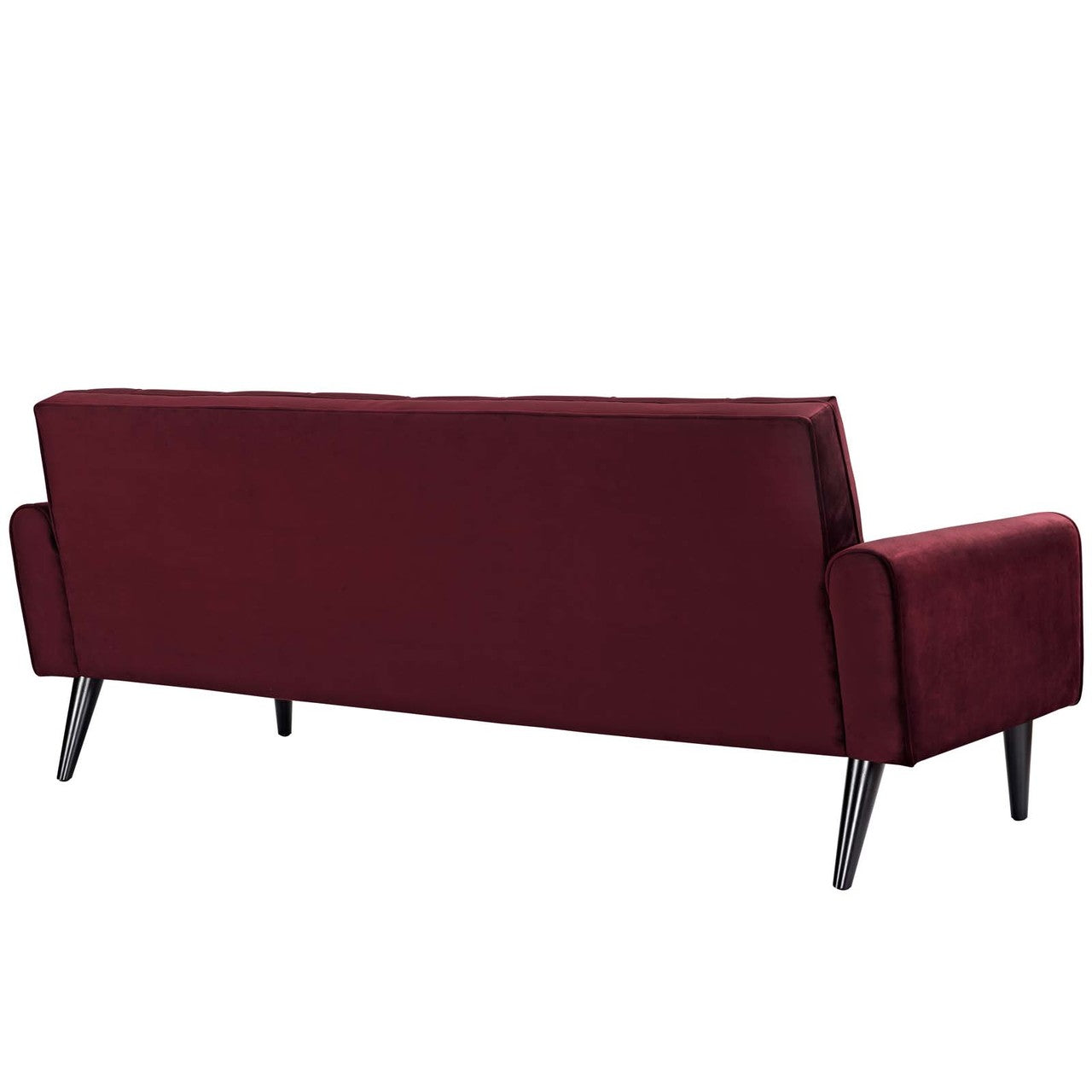 Delve Living Room Set Velvet Set of 3, Velvet Fabric, Red 13937
