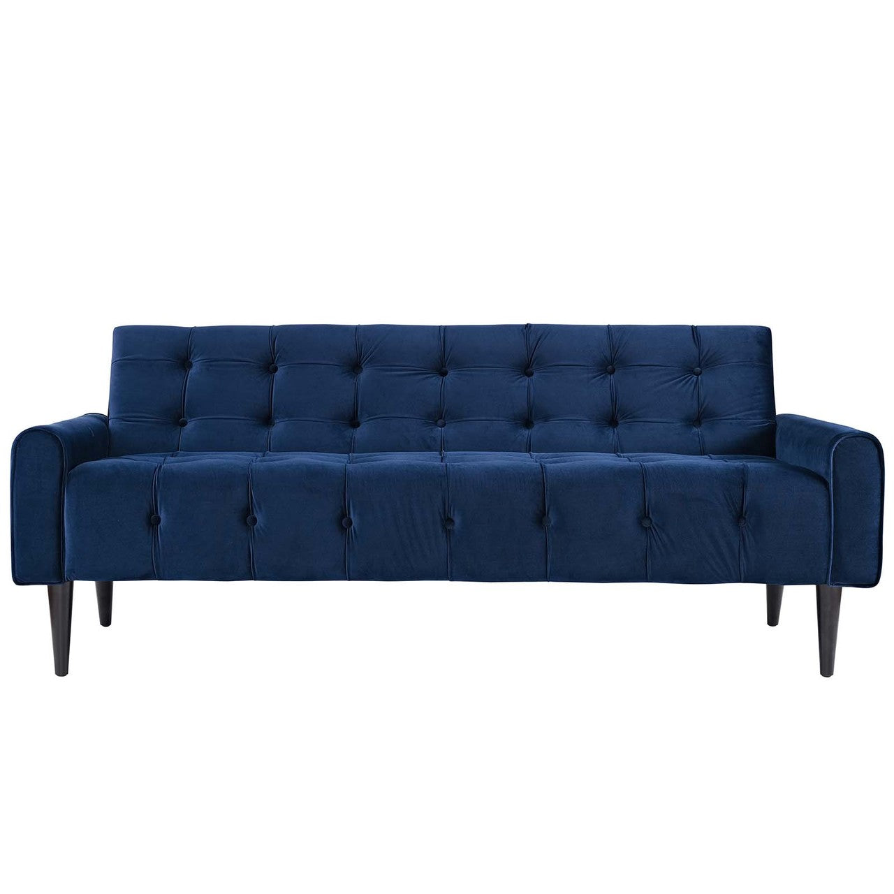 Delve Living Room Set Velvet Set of 3, Velvet Fabric, Navy Blue 13938