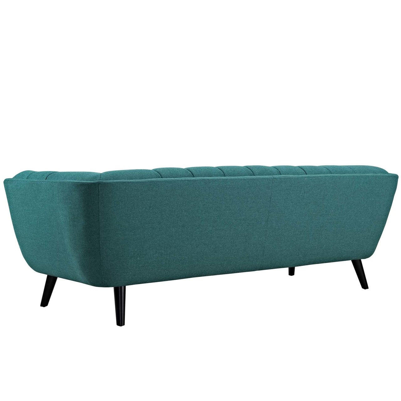 Bestow 2 Piece Upholstered Fabric Sofa and Loveseat Set, Fabric, Aqua Blue 13952