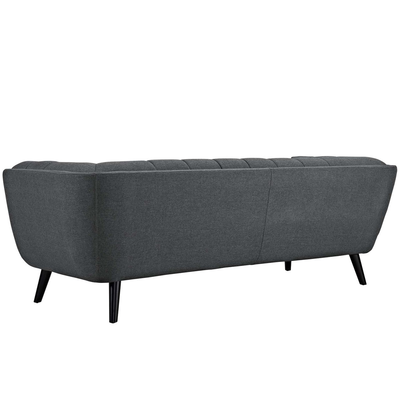 Bestow 2 Piece Upholstered Fabric Sofa and Armchair Set, Fabric, Grey Gray 13954