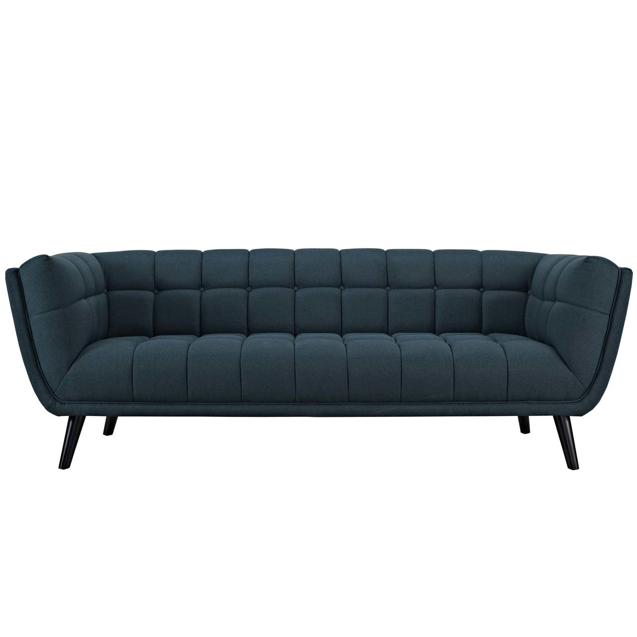 Bestow 3 Piece Upholstered Fabric Sofa and Armchair Set, Fabric, Blue 13956