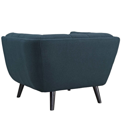 Bestow 2 Piece Upholstered Fabric Armchair Set, Fabric, Blue 13971