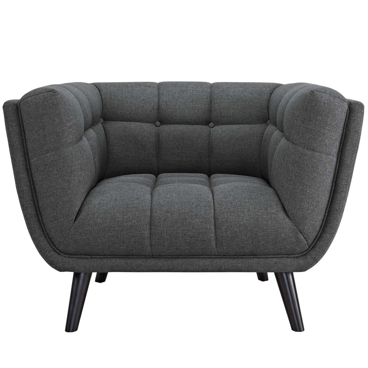 Bestow 2 Piece Upholstered Fabric Armchair Set, Fabric, Grey Gray 13972