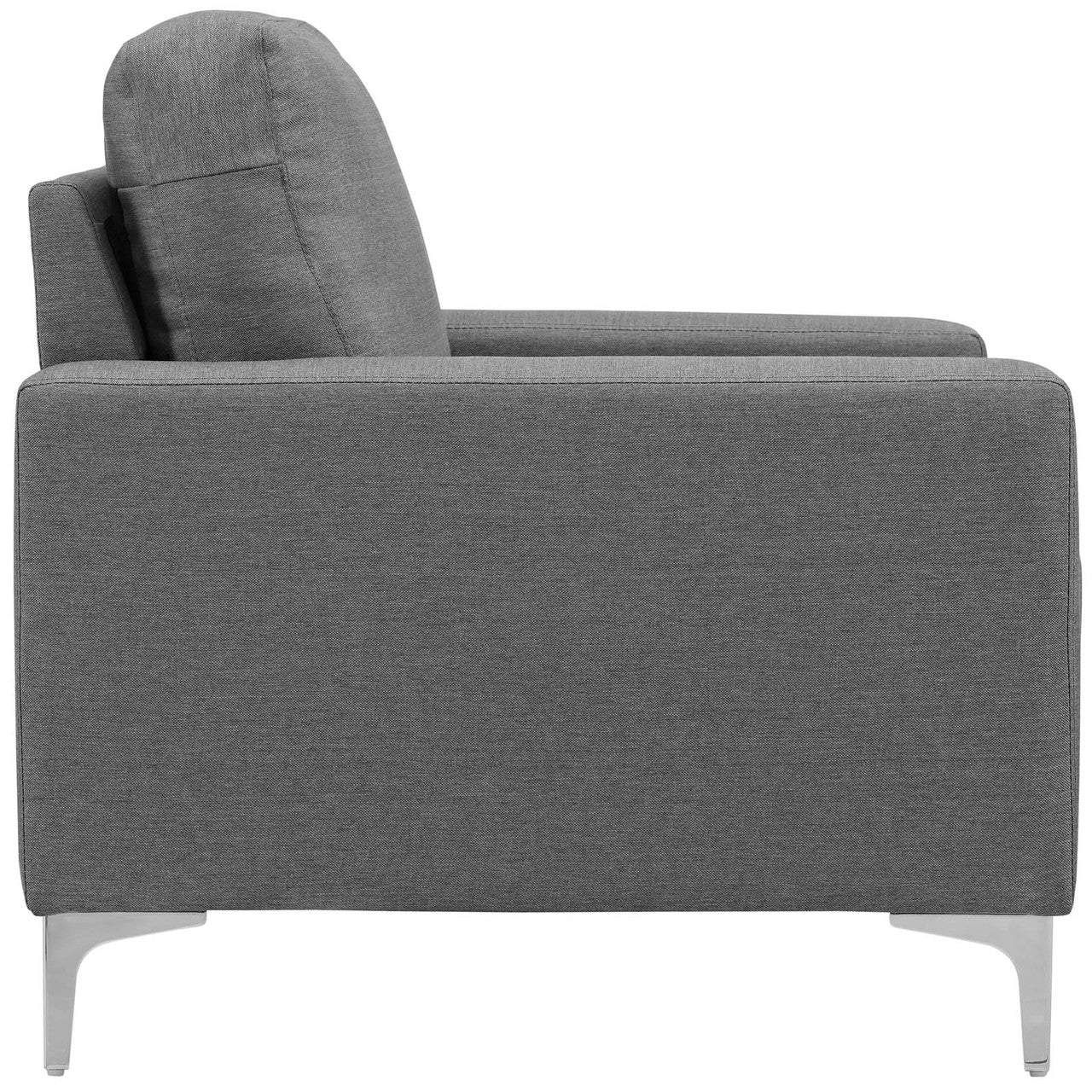 Allure 2 Piece Armchair Set, Fabric, Grey Gray 13982