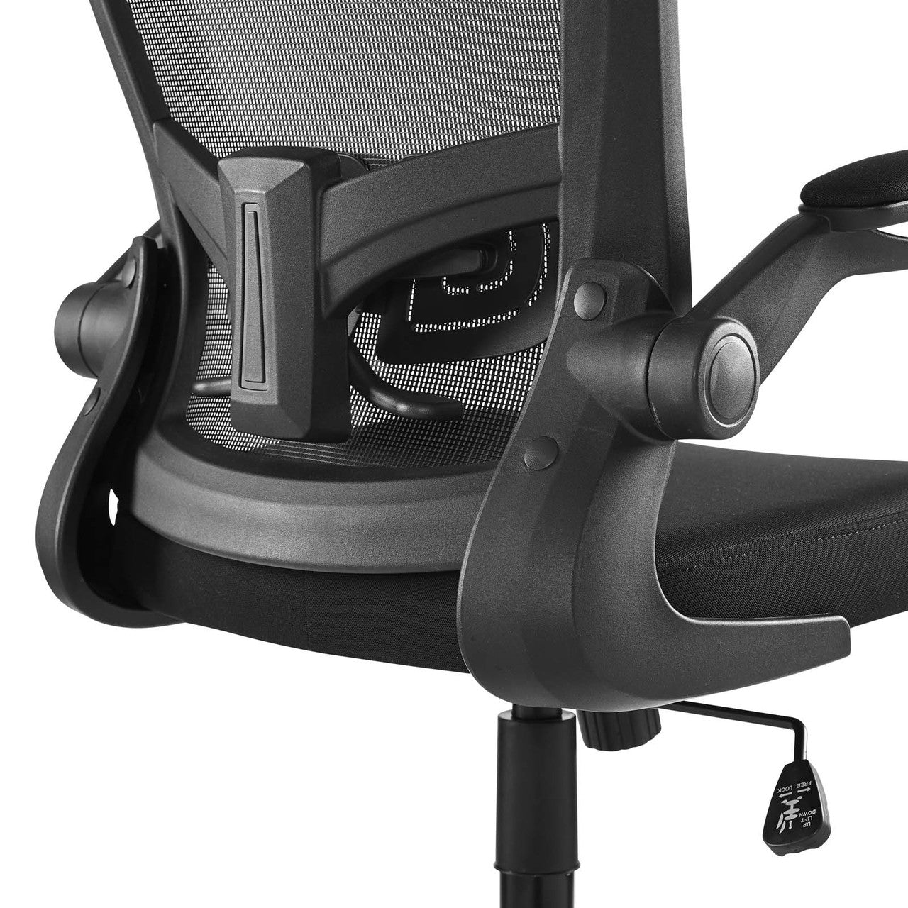 Exceed Mesh Office Chair, Wood, Black 15020
