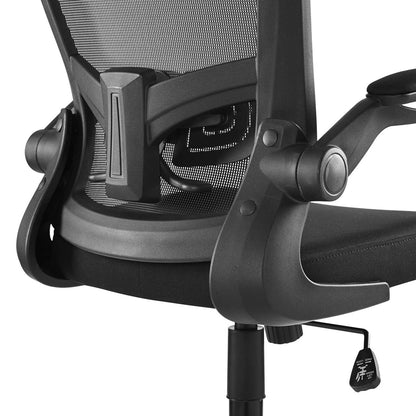 Exceed Mesh Office Chair, Wood, Black 15020