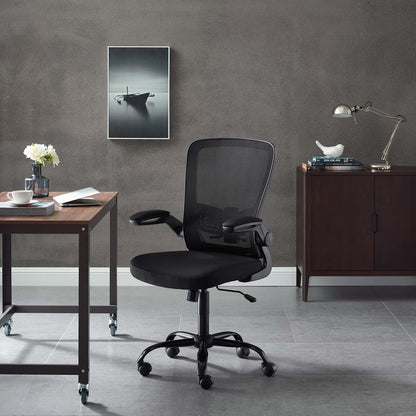 Exceed Mesh Office Chair, Wood, Black 15020