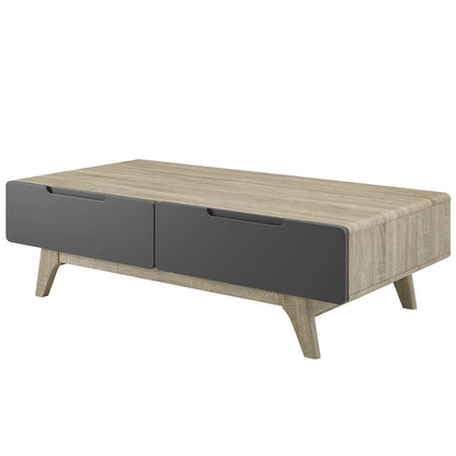 Origin 47" Coffee Table, Wood, Grey Gray Natural 15290