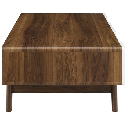 Origin 47" Coffee Table, Wood, Natural Brown White 15291