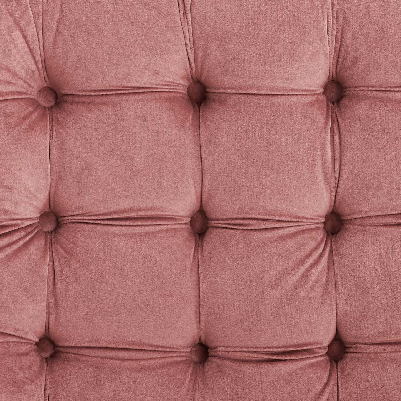 Suggest Button Tufted Upholstered Velvet Lounge Chair, Velvet Fabric, Rose Red 15306