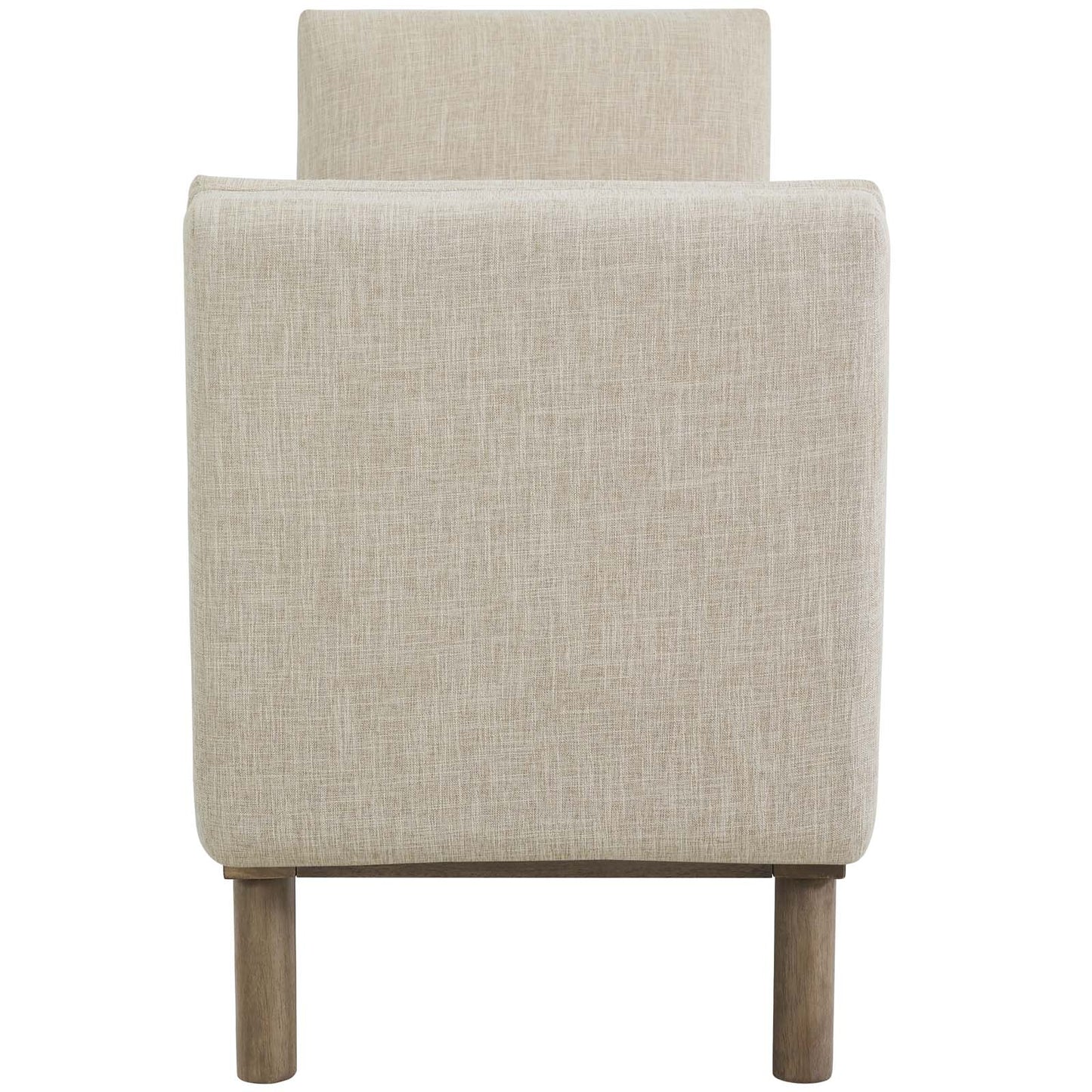 Haven Tufted Button Upholstered Fabric Accent Bench, Fabric, Beige, 17256