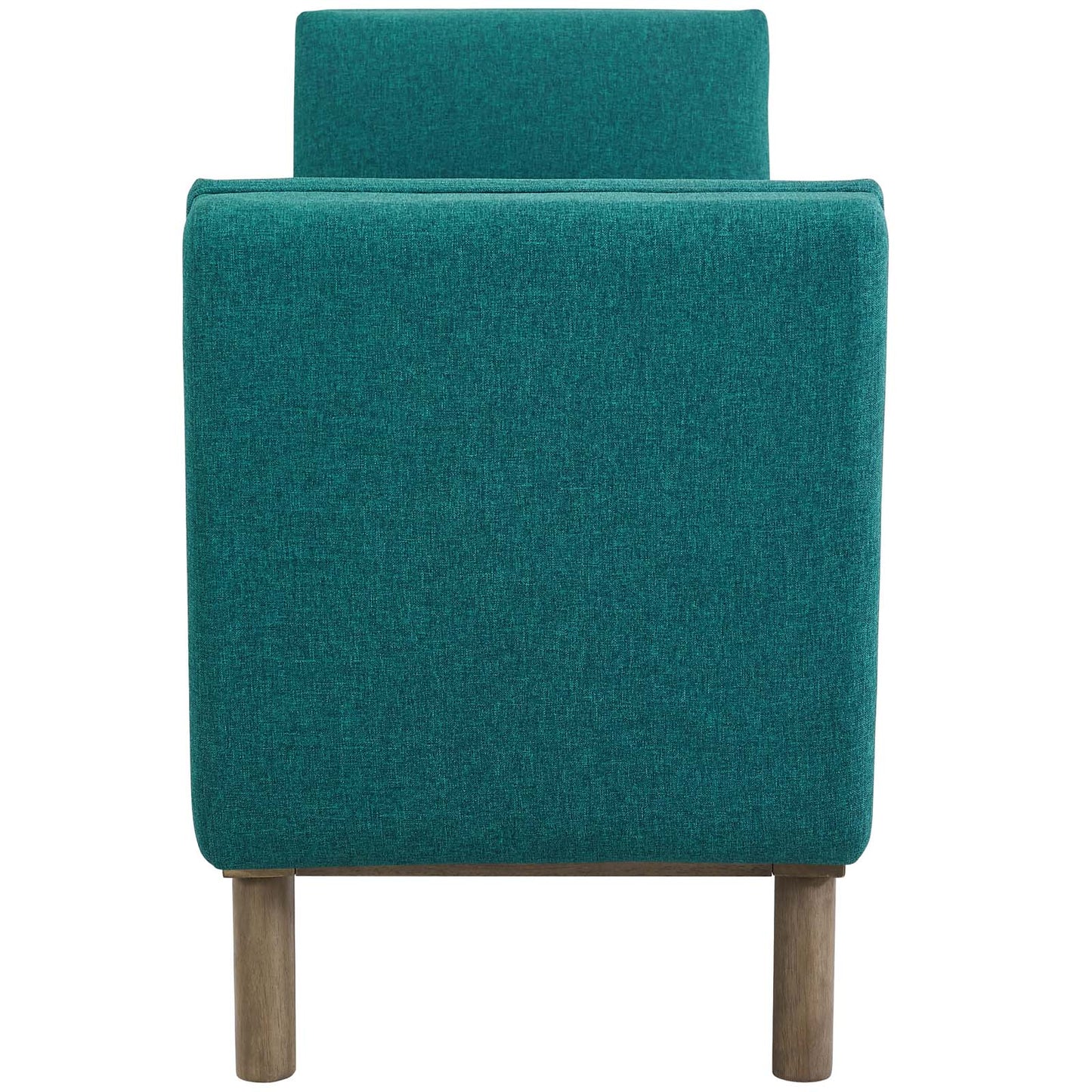 Haven Tufted Button Upholstered Fabric Accent Bench, Fabric, Aqua Blue, 17260