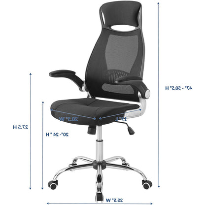 Expedite Highback Office Chair, Fabric, Black 14062