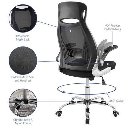 Expedite Highback Office Chair, Fabric, Black 14062