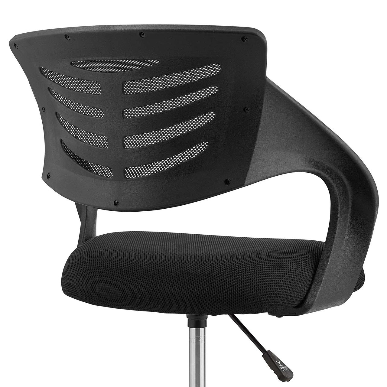 Thrive Mesh Drafting Chair, Fabric, Black 14063