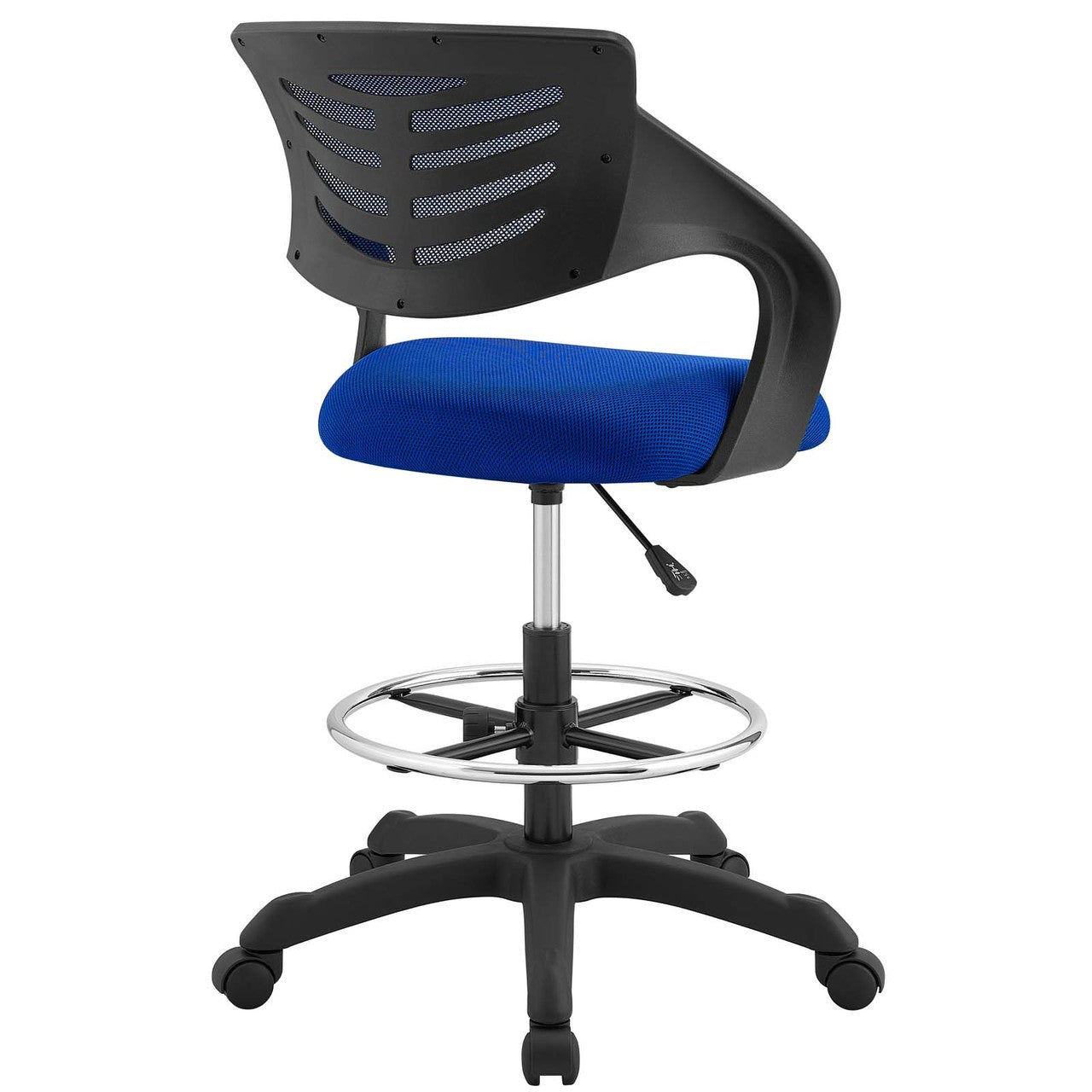 Thrive Mesh Drafting Chair, Fabric, Blue 14064