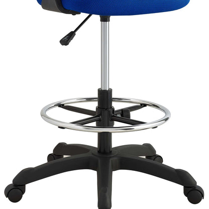 Thrive Mesh Drafting Chair, Fabric, Blue 14064