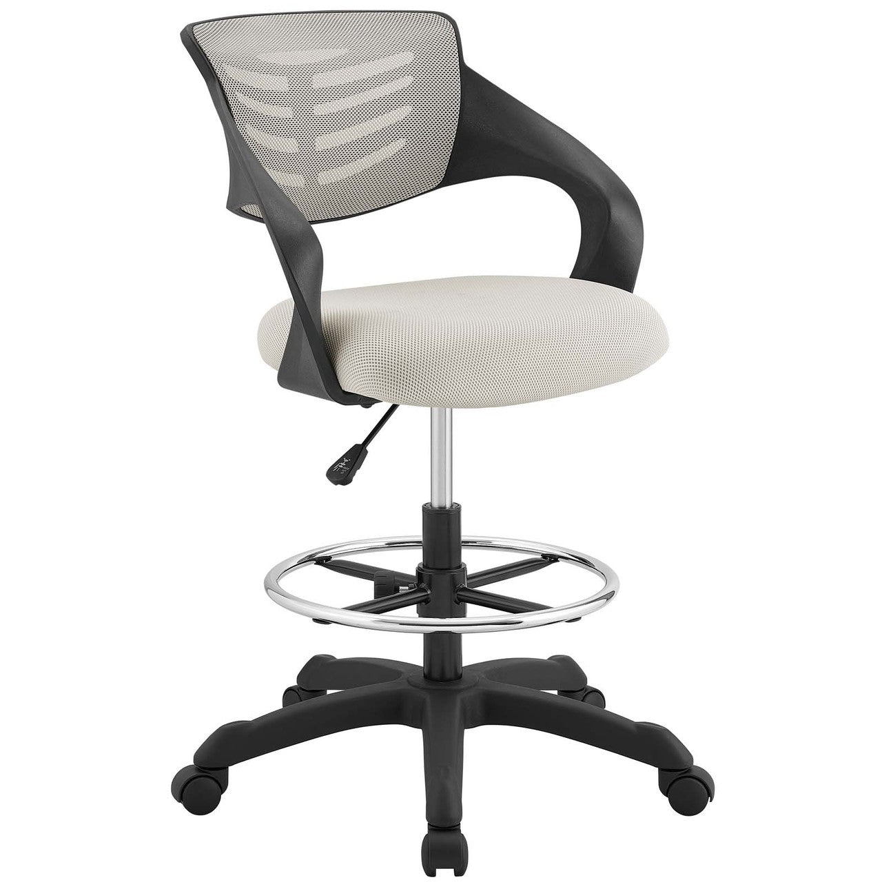 Thrive Mesh Drafting Chair, Fabric, Grey Gray 14065