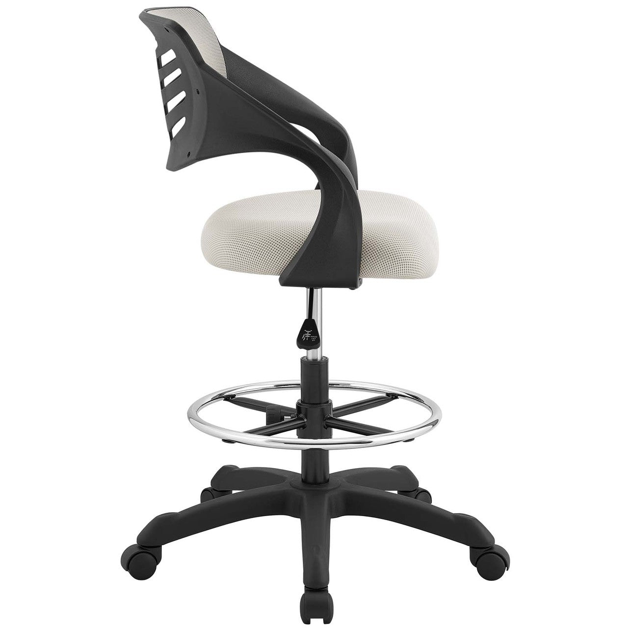 Thrive Mesh Drafting Chair, Fabric, Grey Gray 14065